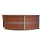 Linea Italia Reception Desk 11.1 ft D X 46 in H, 11.8 ft W X Thermofused Laminate, Cherry ZUC299 - alternate 2
